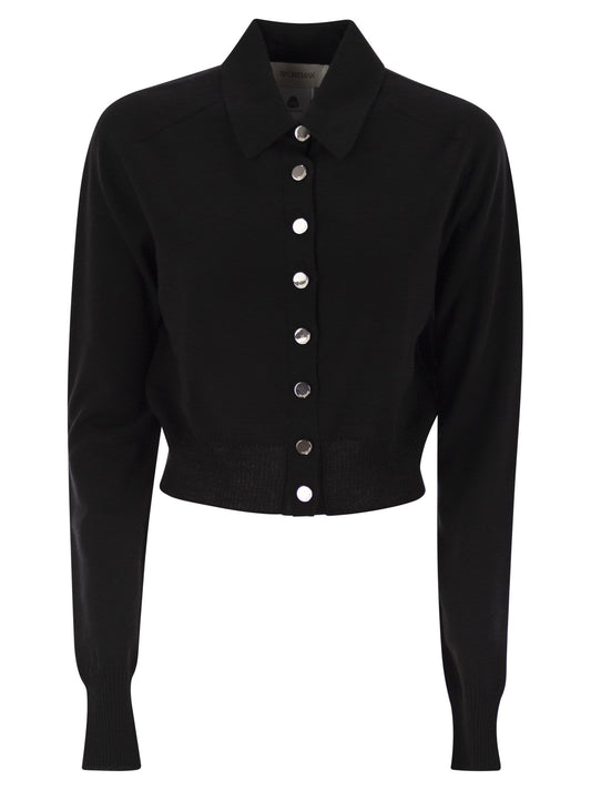 Sportmax SportMax Perseoウールカーディガン - Image 1