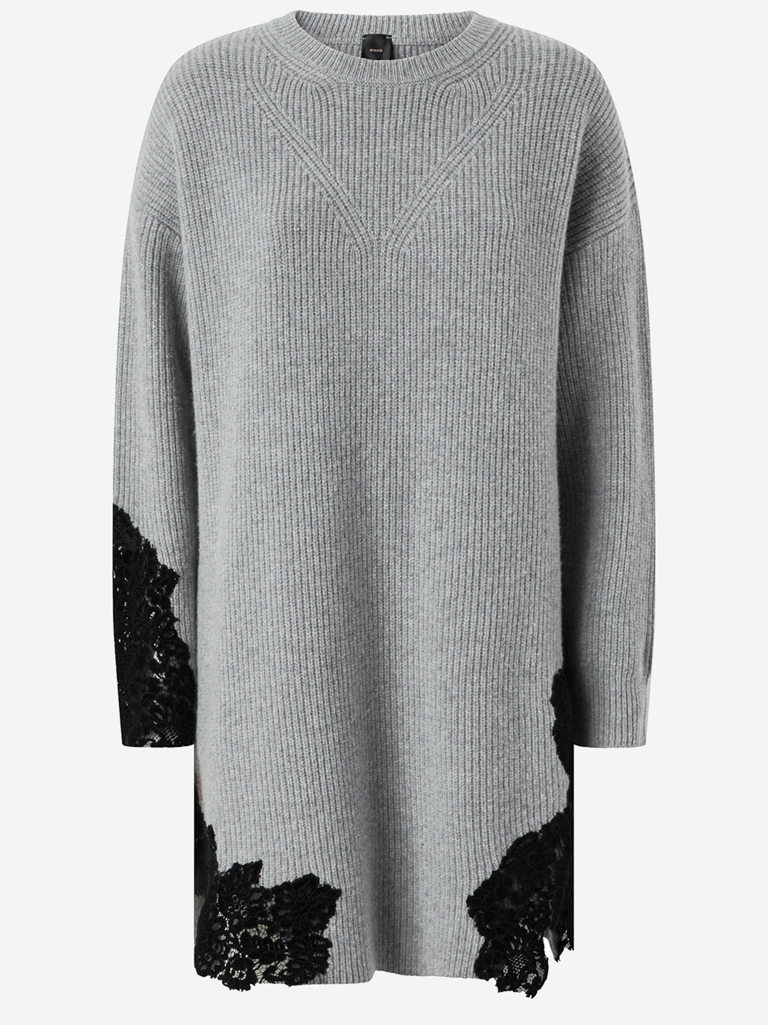 Pinko レース付きのピンコストレッチウールブレンドドレス - Image 1