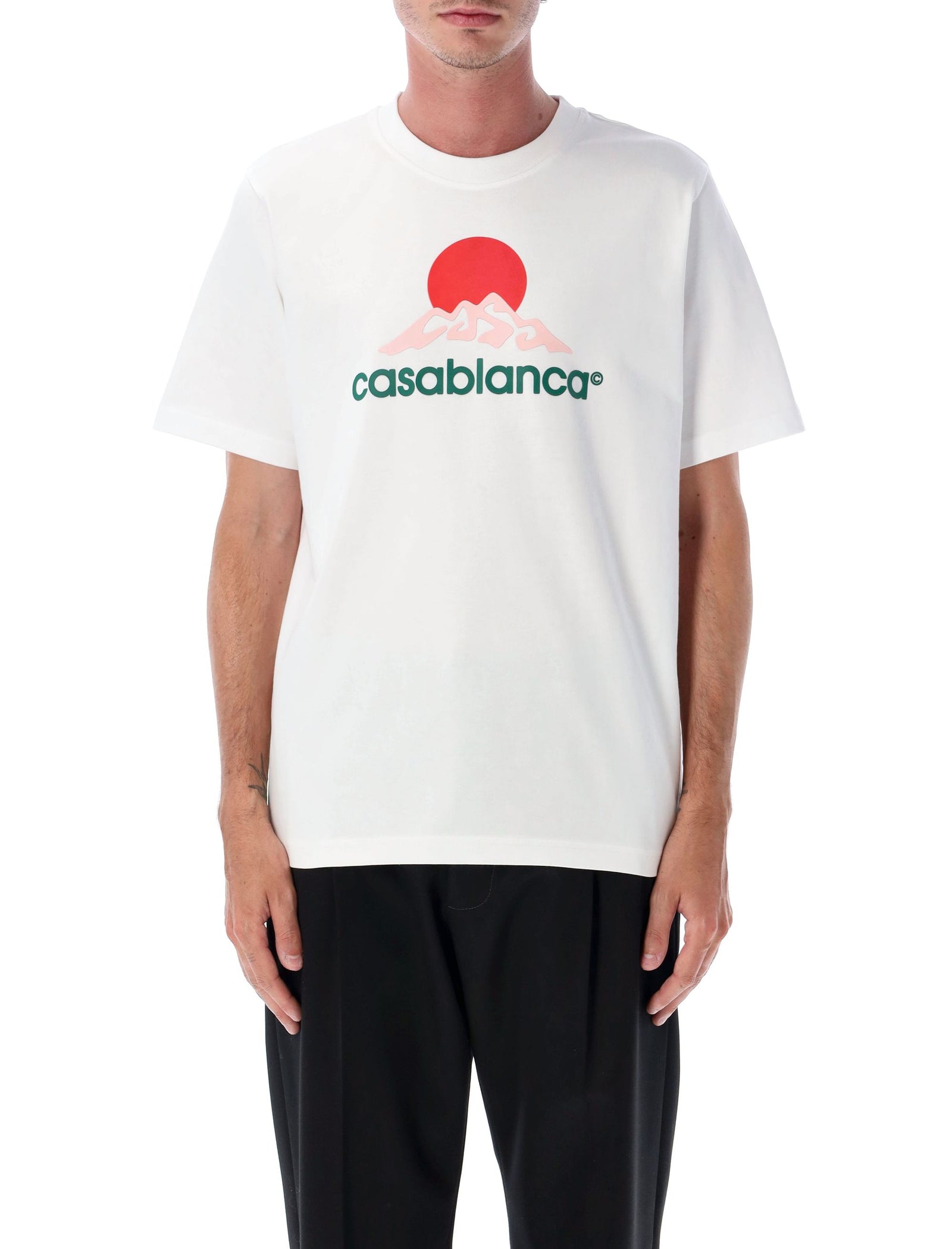 Casablanca カサブランカTシャツとポロスホワイト - Image 1