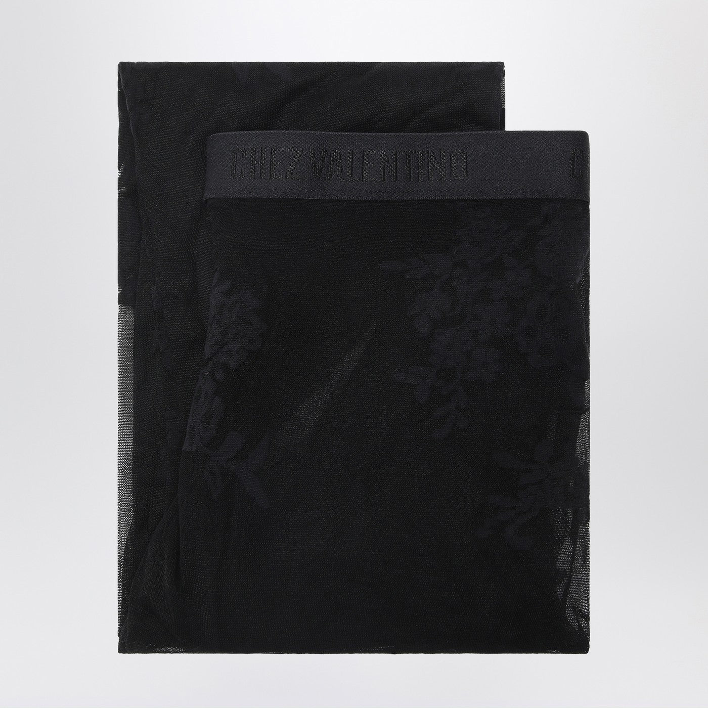 Valentino バレンティーノガラヴァニブラックレースタイツ - Image 1