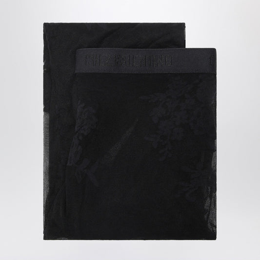 Valentino バレンティーノガラヴァニブラックレースタイツ - Image 1
