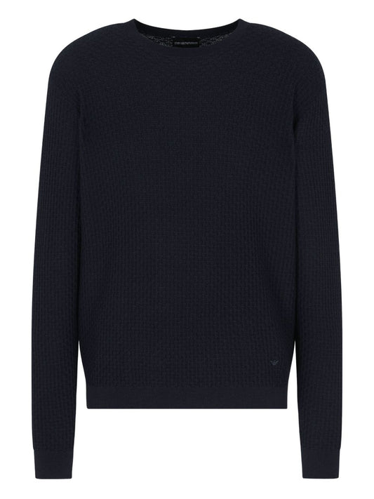 Emporio エンポリオアルマーニウールクルーネックジャンパー - Image 1