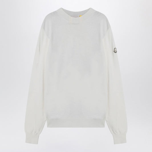 Moncler モンクラーxメルセデスベンツbyニゴホワイトジャンパー付きロゴプリント - Image 1