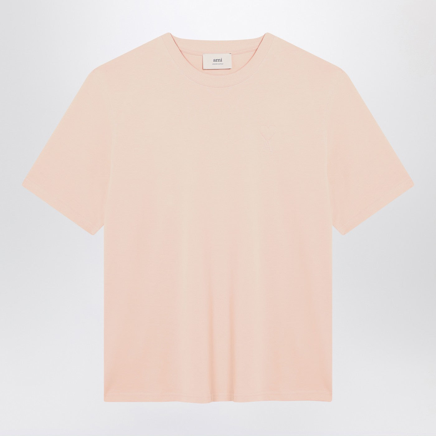 Ami Ami Paris Blush Pink Ami De Coeurtシャツ - Image 1