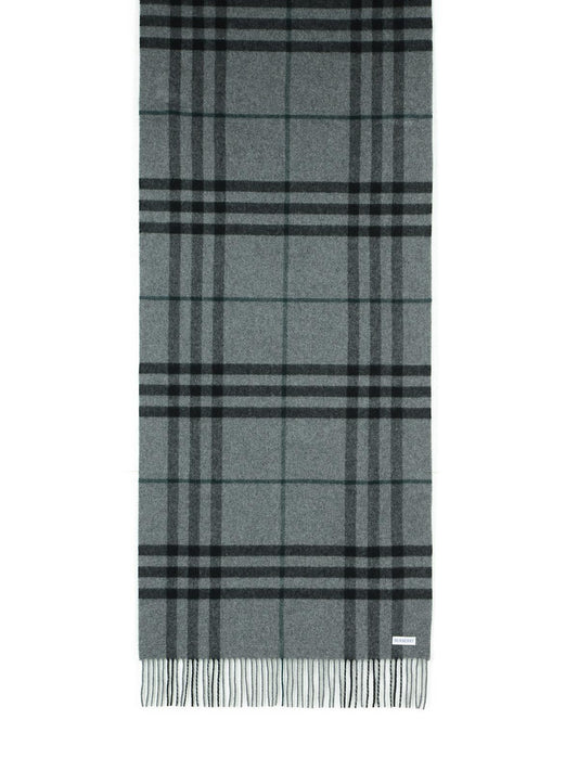 Burberry バーバリーグレーカシミアスカーフ - Image 1