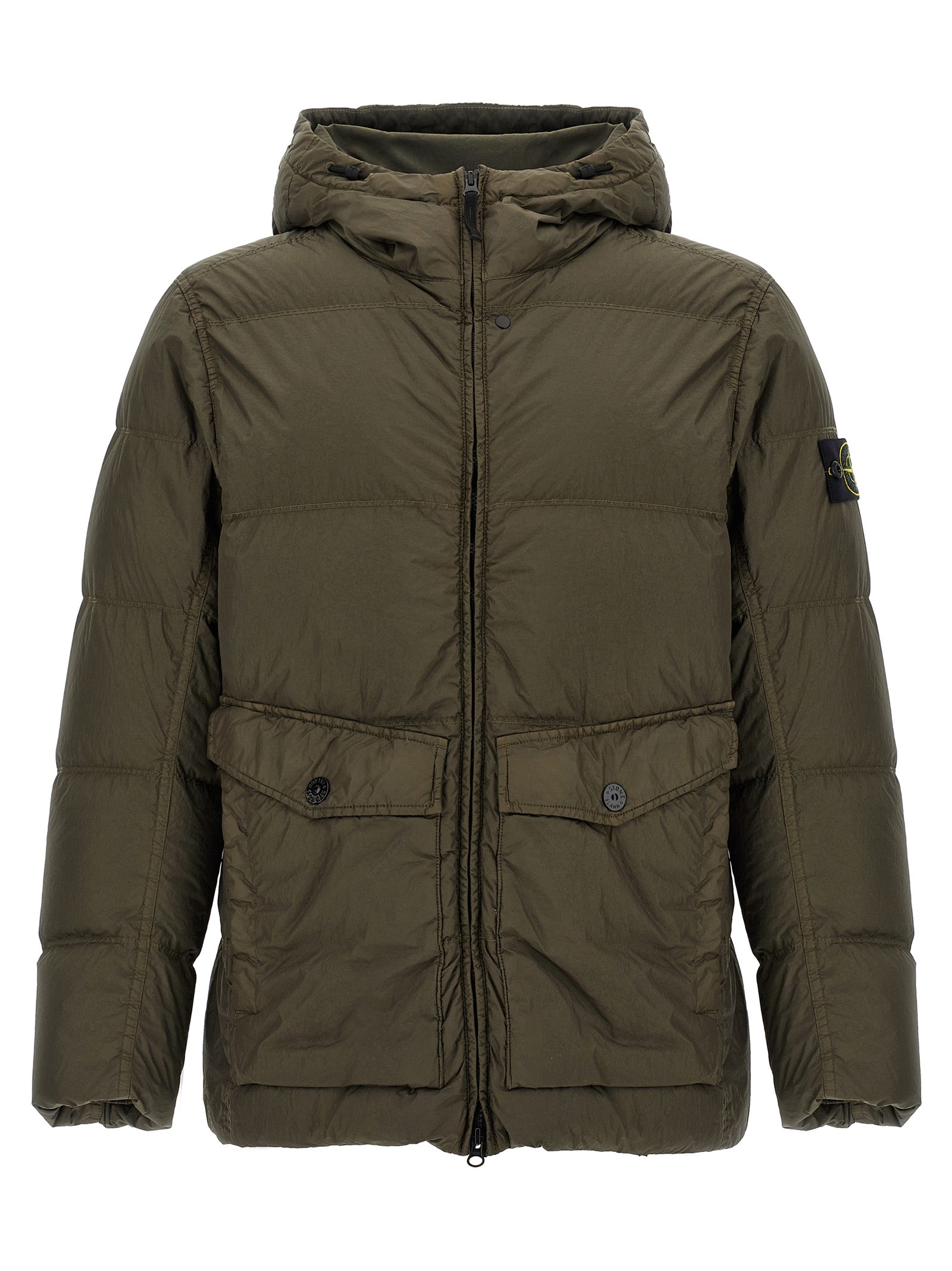Stone Stone Island 'Crinkle Reps Ny' パッド入りパーカー - Image 1