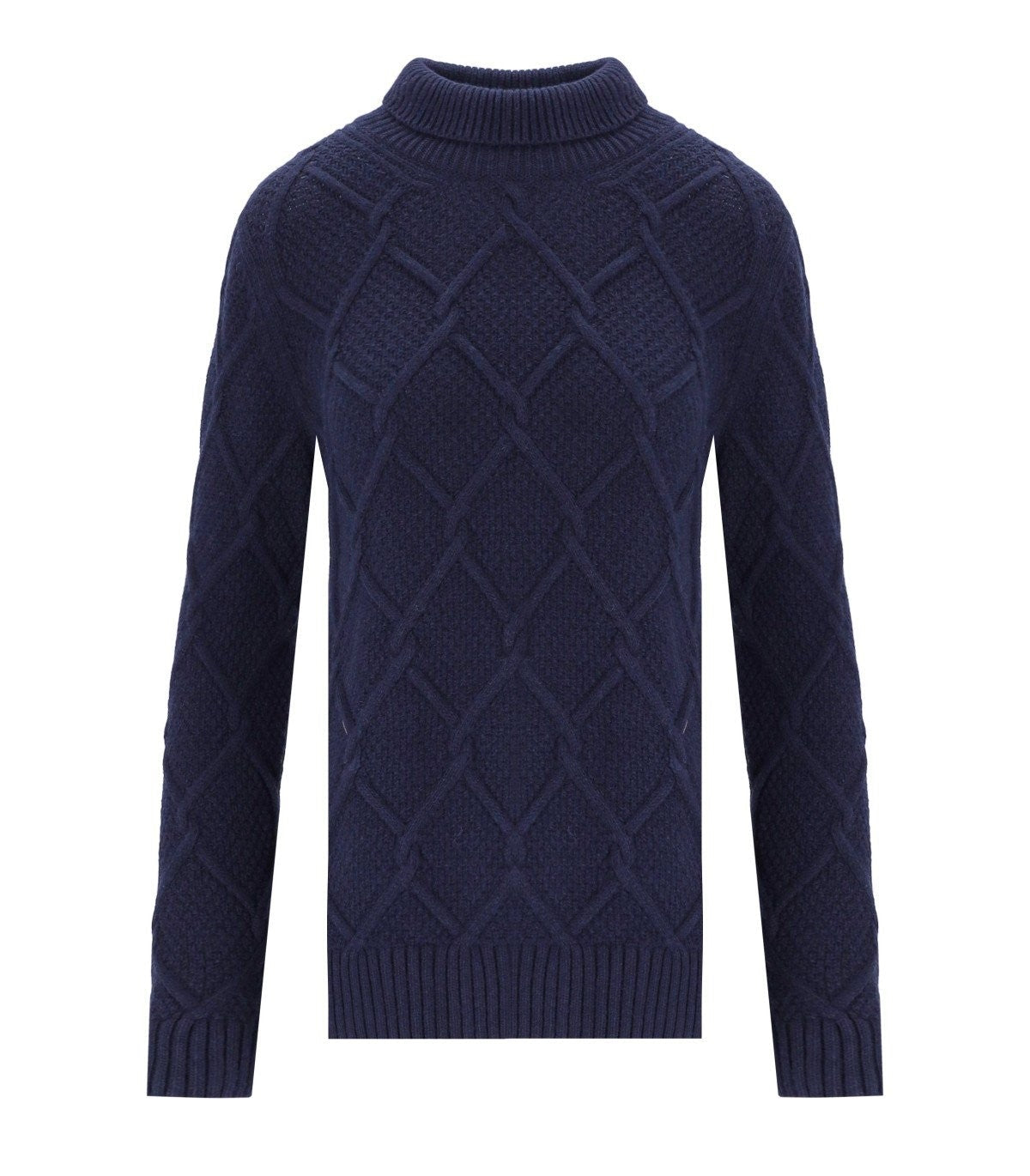 Barbour Barbour Burne Roll Blue Turtleneckジャンパー - Image 1