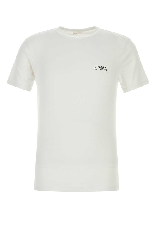 Emporio エンポリオ アルマーニ ホワイト ストレッチ コットン T シャツ セット - Image 1