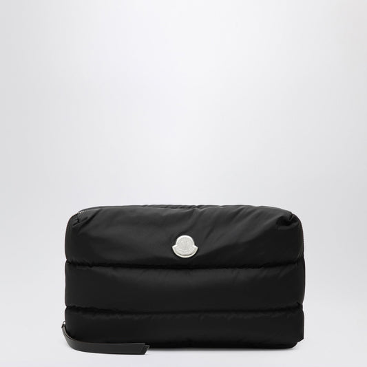 Moncler キルティングブラックナイロンのモンクラーキャラドックビューティーケース - Image 1