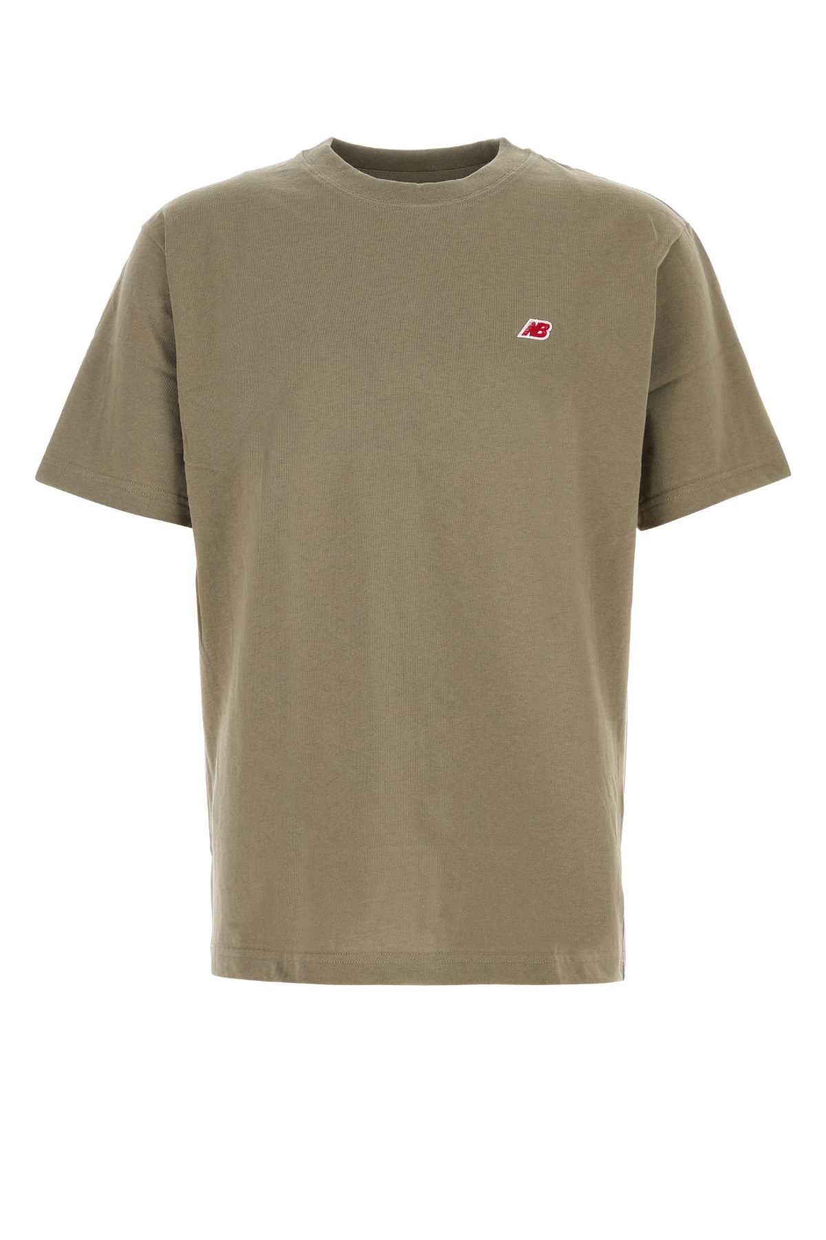Designer Brand ニューバランス セージグリーン コットン Tシャツ - Image 1