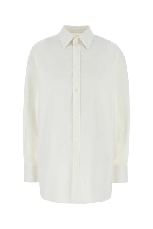 Saint セントローランホワイトポップリンシャツ - Image 1