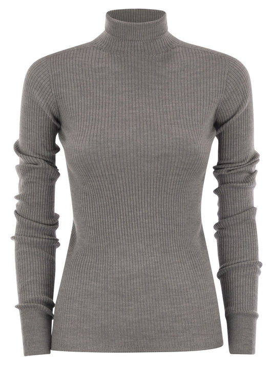 Sportmax SportMax Niagaraウールタートルネックジャンパー - Image 1