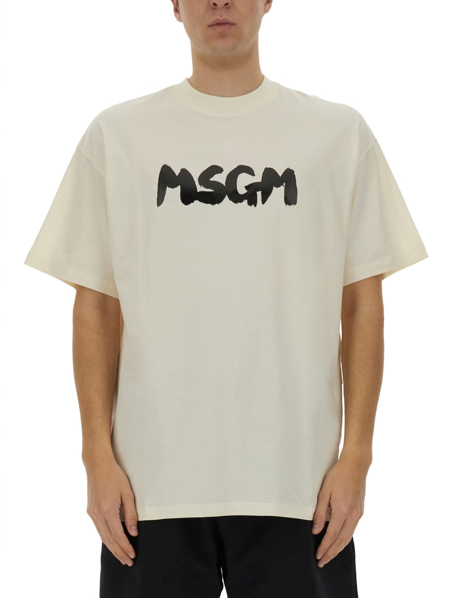 Msgm MSGMコットンTシャツ - Image 1
