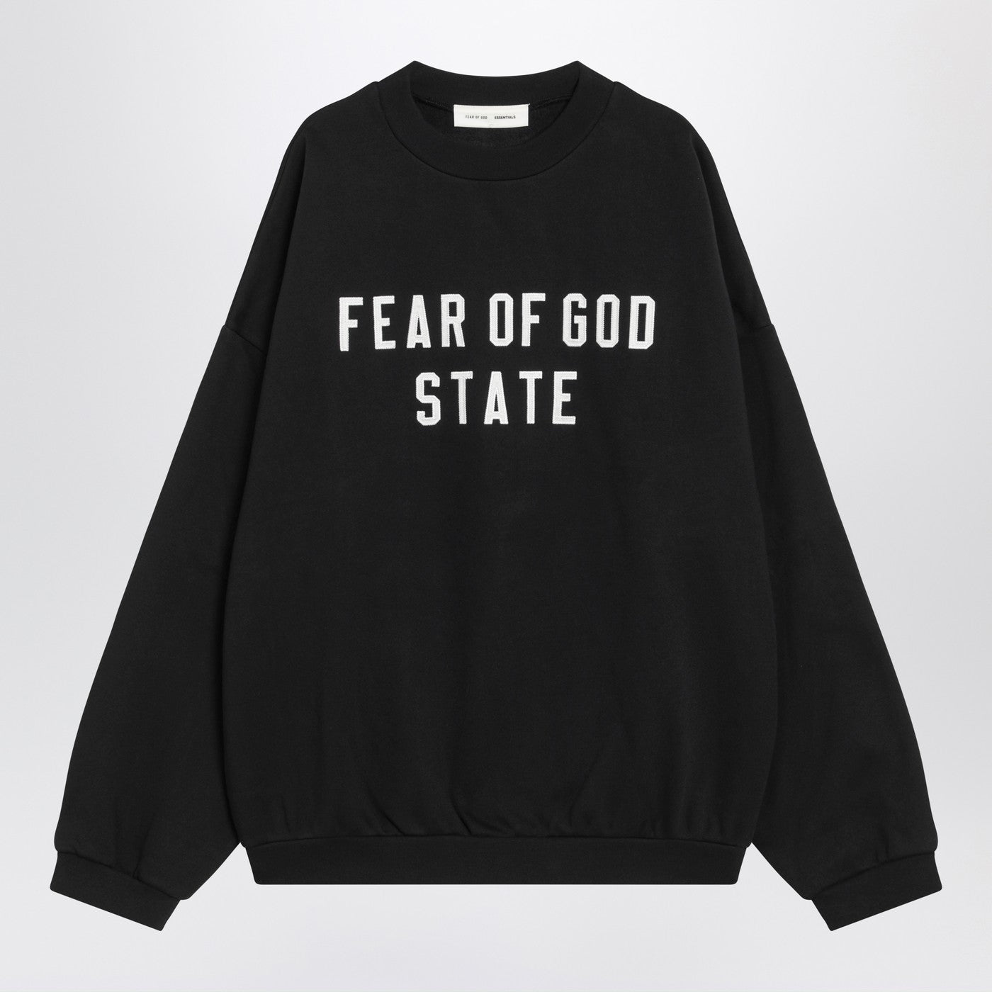 Fear フィア オブ ゴッド エッセンシャル ブラック 90'S クルーネックスウェットシャツ - Image 1