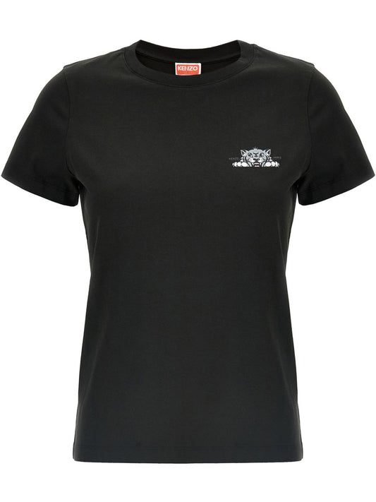 Kenzo ケンゾハッピータイガーコットンTシャツ - Image 1