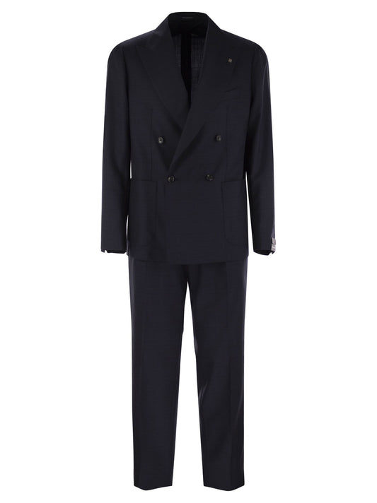 Tagliatore Tagliatore Virgin Wool Double Bestoded Suit - Image 1