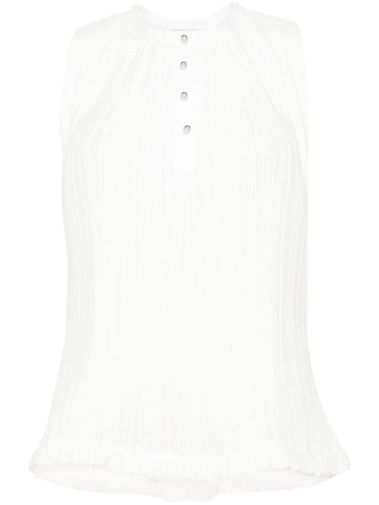 Lanvin ランバンはノースリーブのトップをプリーツしました - Image 1