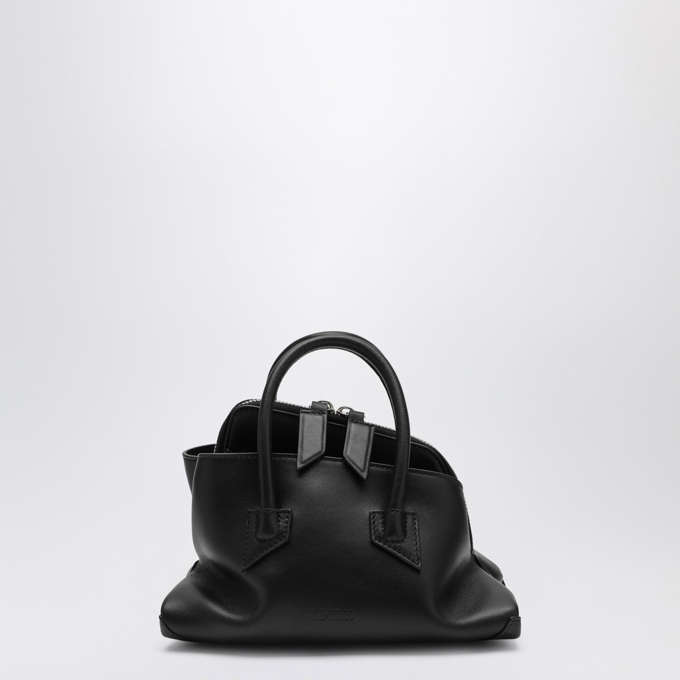 The Attico Black Leather La Passeggiataミニバッグ - Image 1