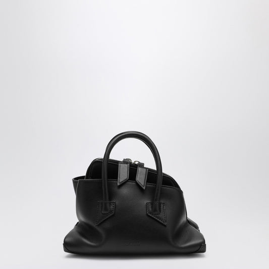 The Attico Black Leather La Passeggiataミニバッグ - Image 1