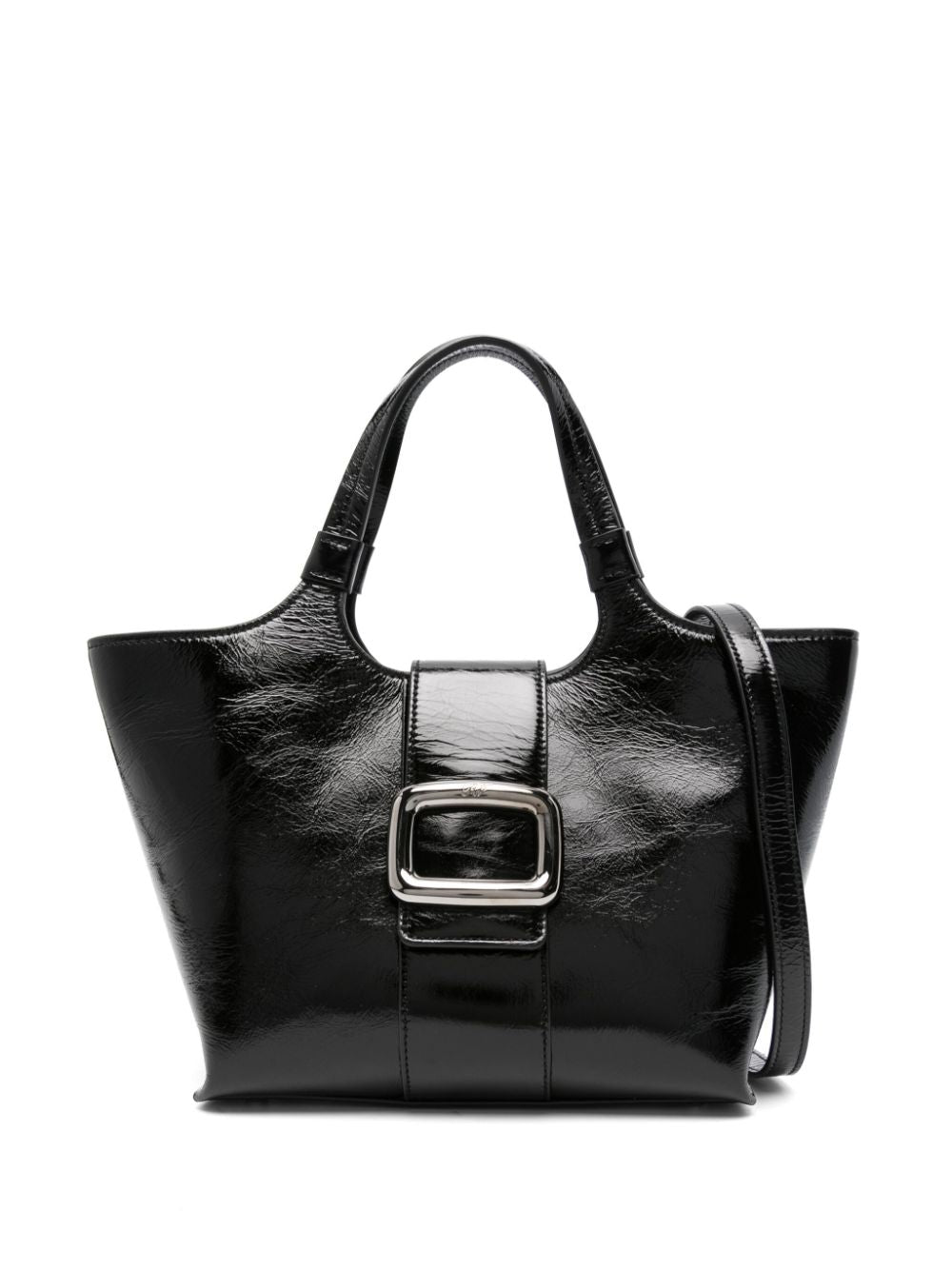 Roger Roger Vivier Grand Vivier Choc Leather Mini Bag - Image 1