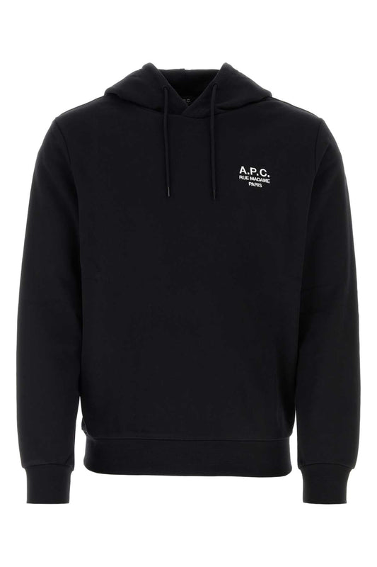 A A.P.C.黒い綿のスウェットシャツ - Image 1