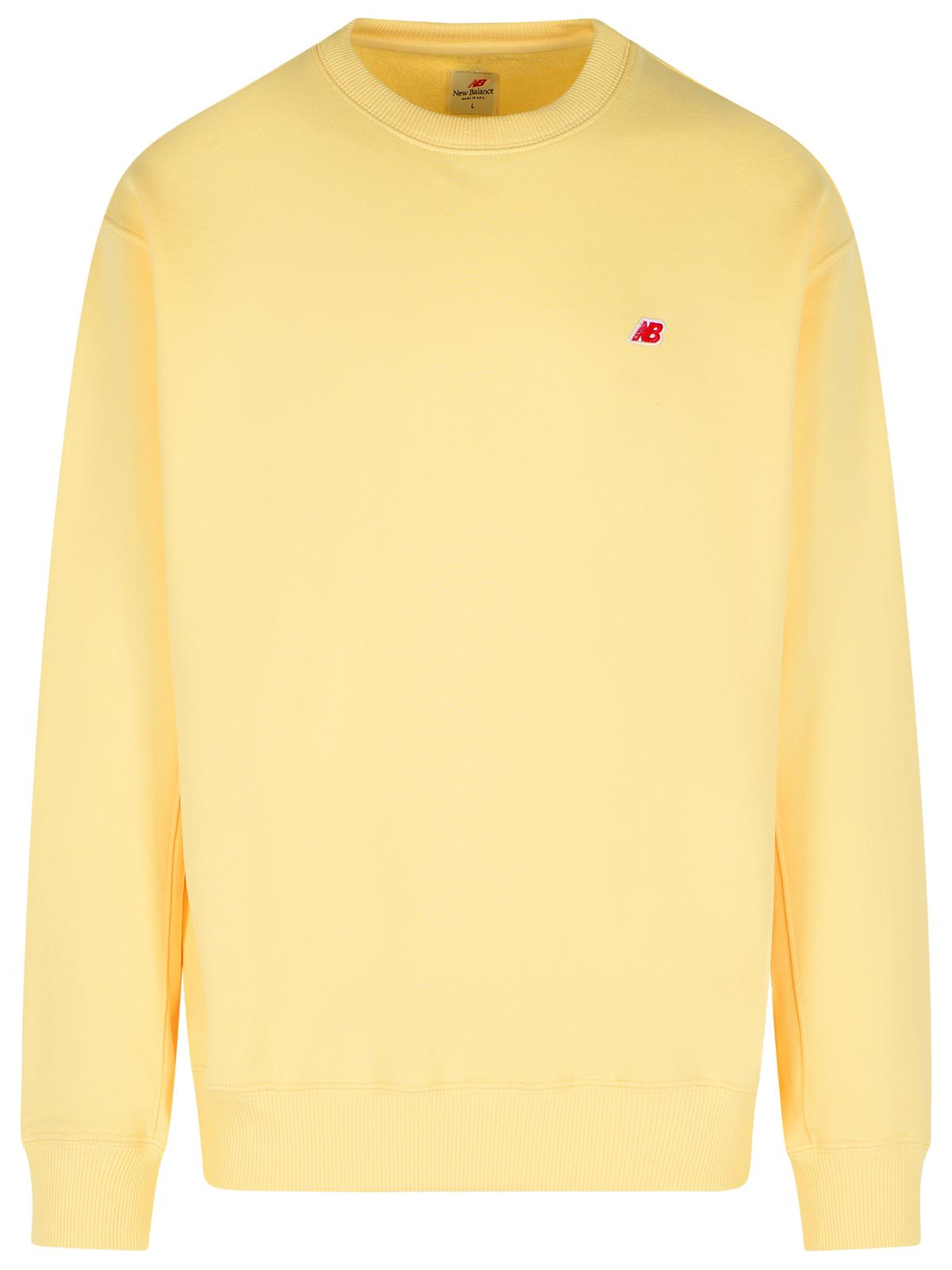 Designer Brand ニューバランスクリームコットンスウェットシャツ - Image 1