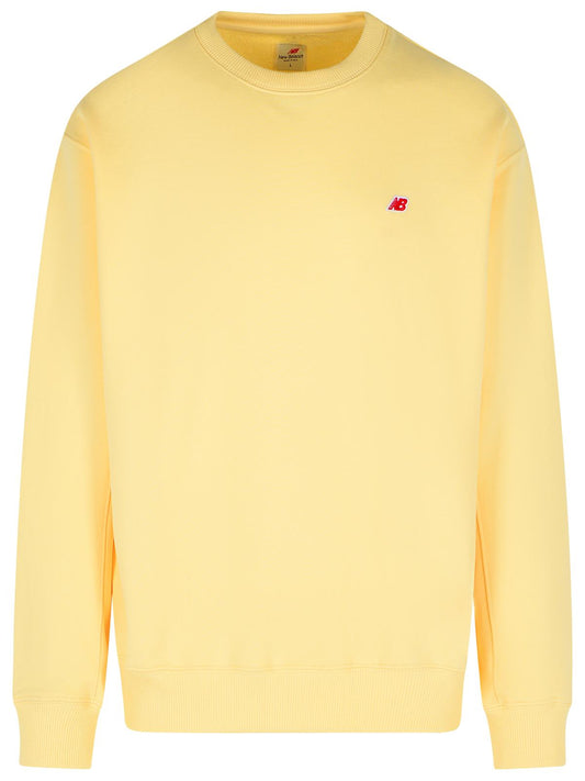 Designer Brand ニューバランスクリームコットンスウェットシャツ - Image 1