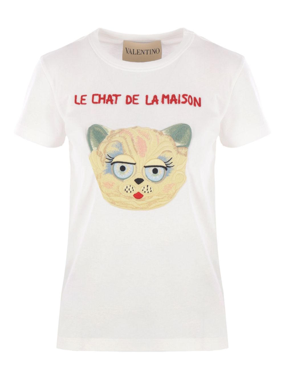Valentino Valentino Le Chat De La Maison Cotton Tシャツ - Image 1