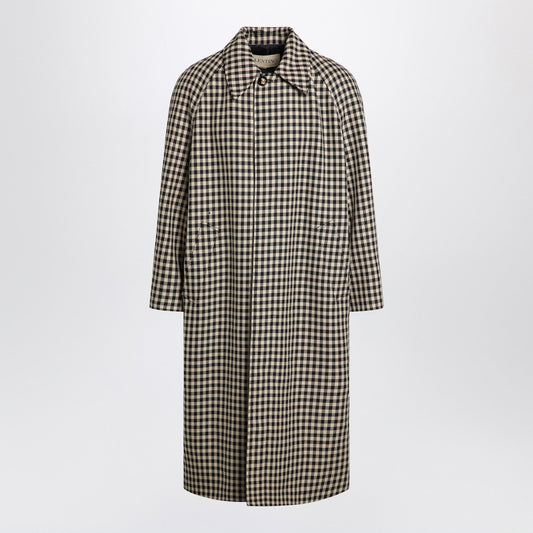 Valentino 綿とウールのヴィシーパターンを備えたバレンティーノコート - Image 1