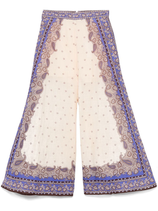 Zimmermann ZIMMERMANN MAXINE WIDE LEG PRINTEDズボン - Image 1