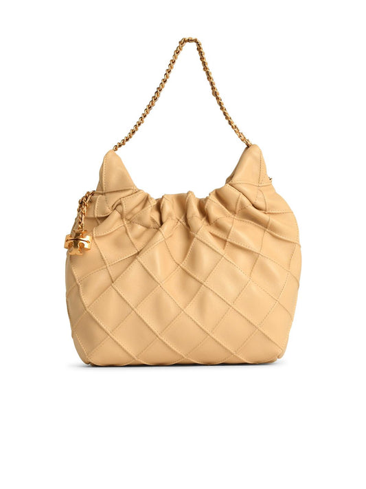 Tory Tory Burch 'Fleming' Cream Lear Bag - Image 1