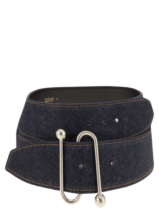 Sportmax SportMax Arabba1234デニムベルト - Image 1