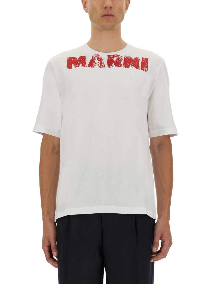 Marni マキシプリント付きマルニコットンTシャツ - Image 1