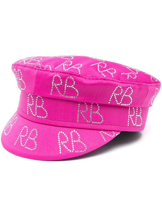 Ruslan Ruslan Baginskiy Baker Boy Logo Strass Hat - Image 1