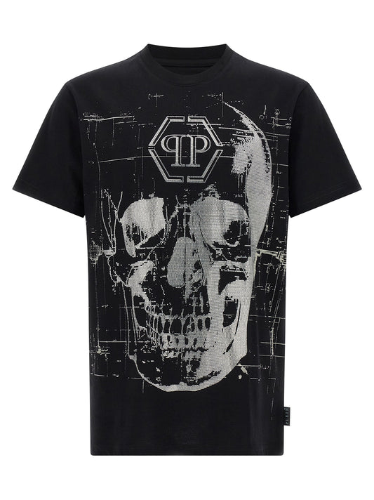 Philipp Philipp Plein 'Skull Strass' Tシャツ - Image 1