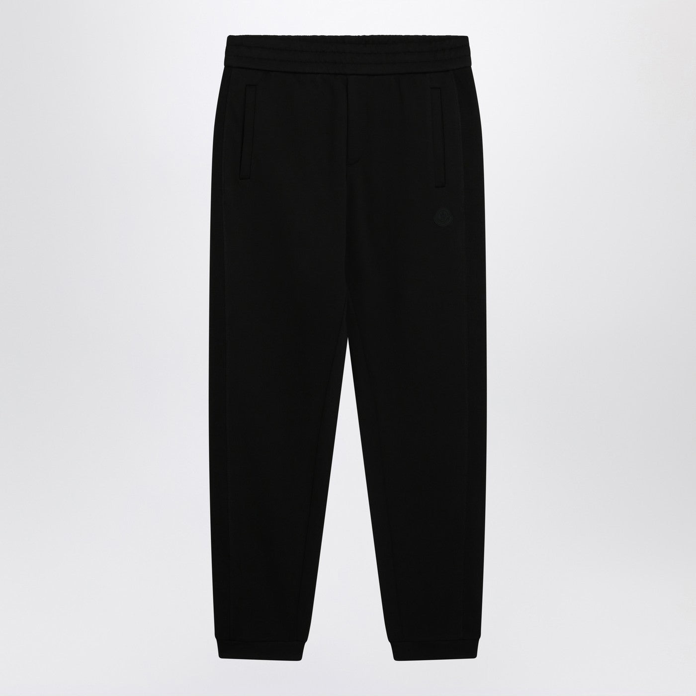 Moncler モンクラーブラックコットンジョギングパンツ - Image 1