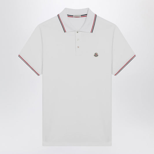 Moncler モンクレール ホワイト 半袖ポロシャツ - Image 1