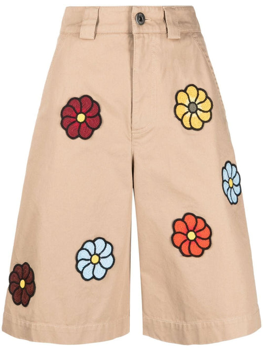 Moncler モンクレールカプセルパッチ付きコットンショーツ - Image 1