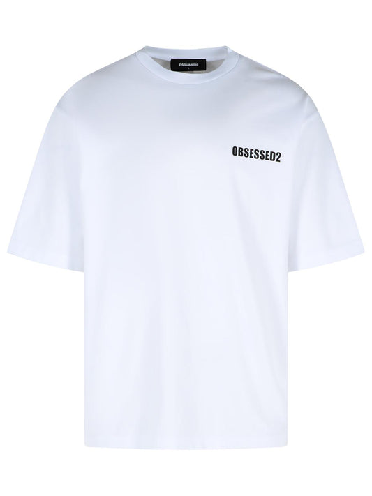 Dsquared2 Dsquared2 '巻き戻し'ブラックコットンTシャツ - Image 1