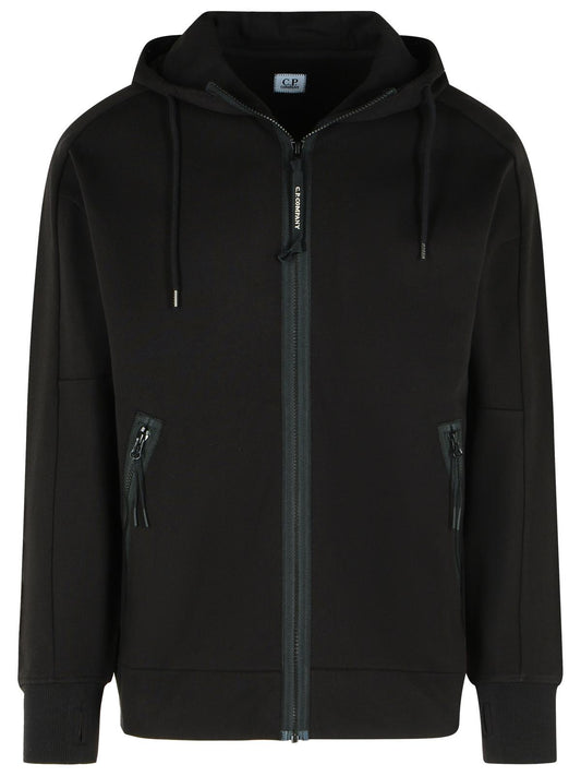 C C.P.会社のブラックコットンスウェットシャツ - Image 1