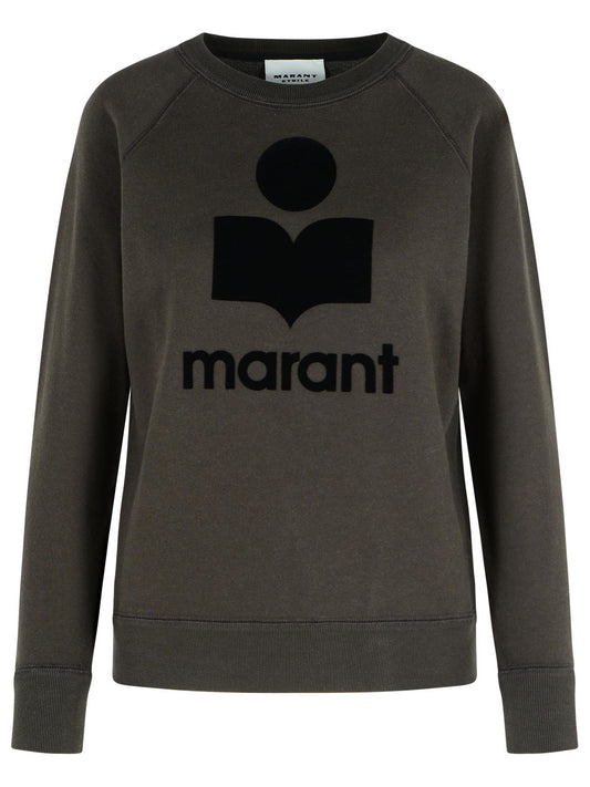 Marant イザベル・マラン・エトワイル「ミリーニー」ブラックコットンブレンドスウェットシャツ - Image 1