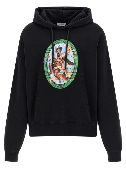 Off Off White 'Fresco Oval' Hoodie - Image 1