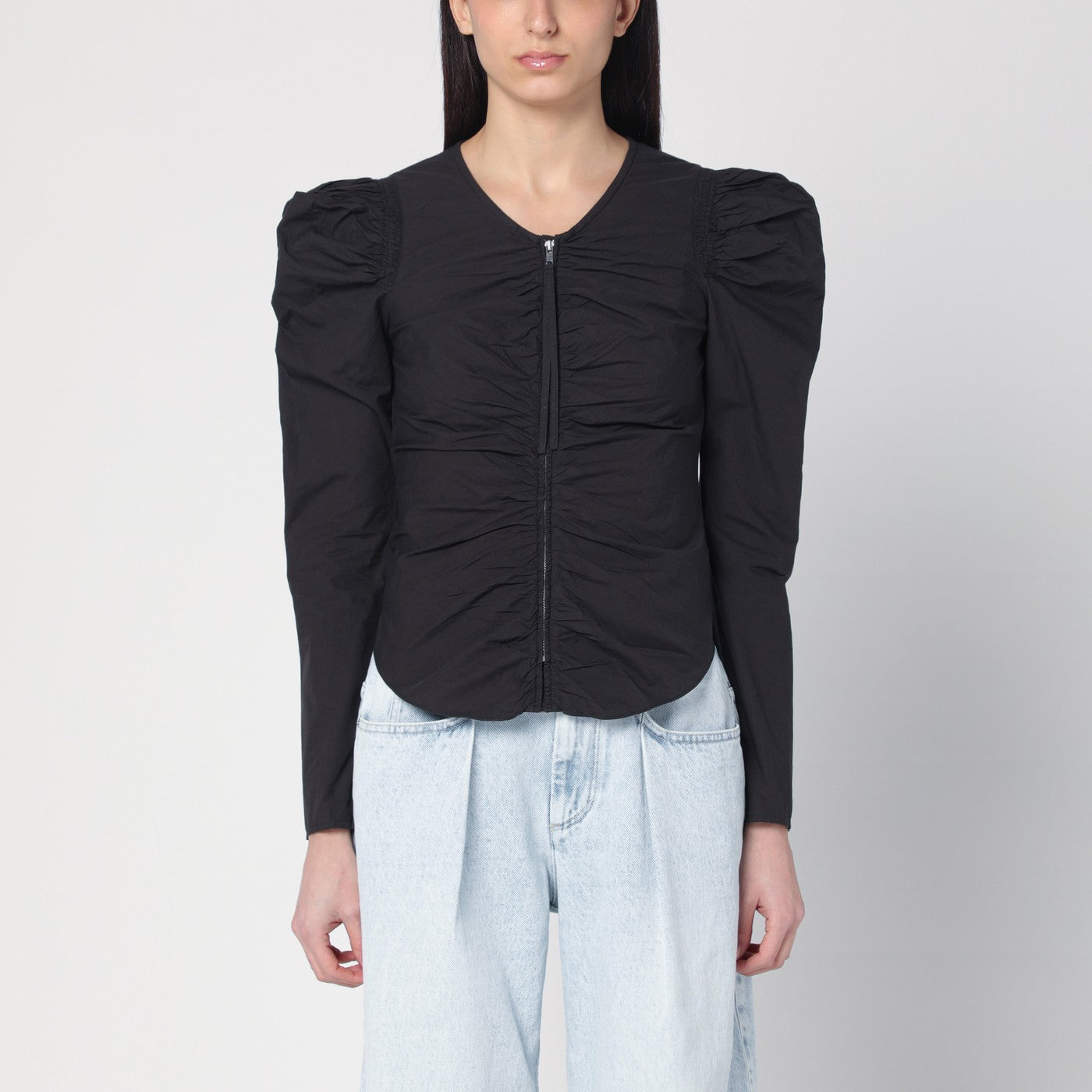 Marant イザベル・マラン・エトール・トップ・ベナテアと黒いジップ - Image 1