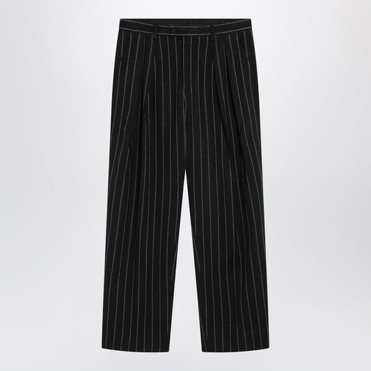Dolce ドルチェ＆ガッバーナストライプウールブレンドズボン - Image 1