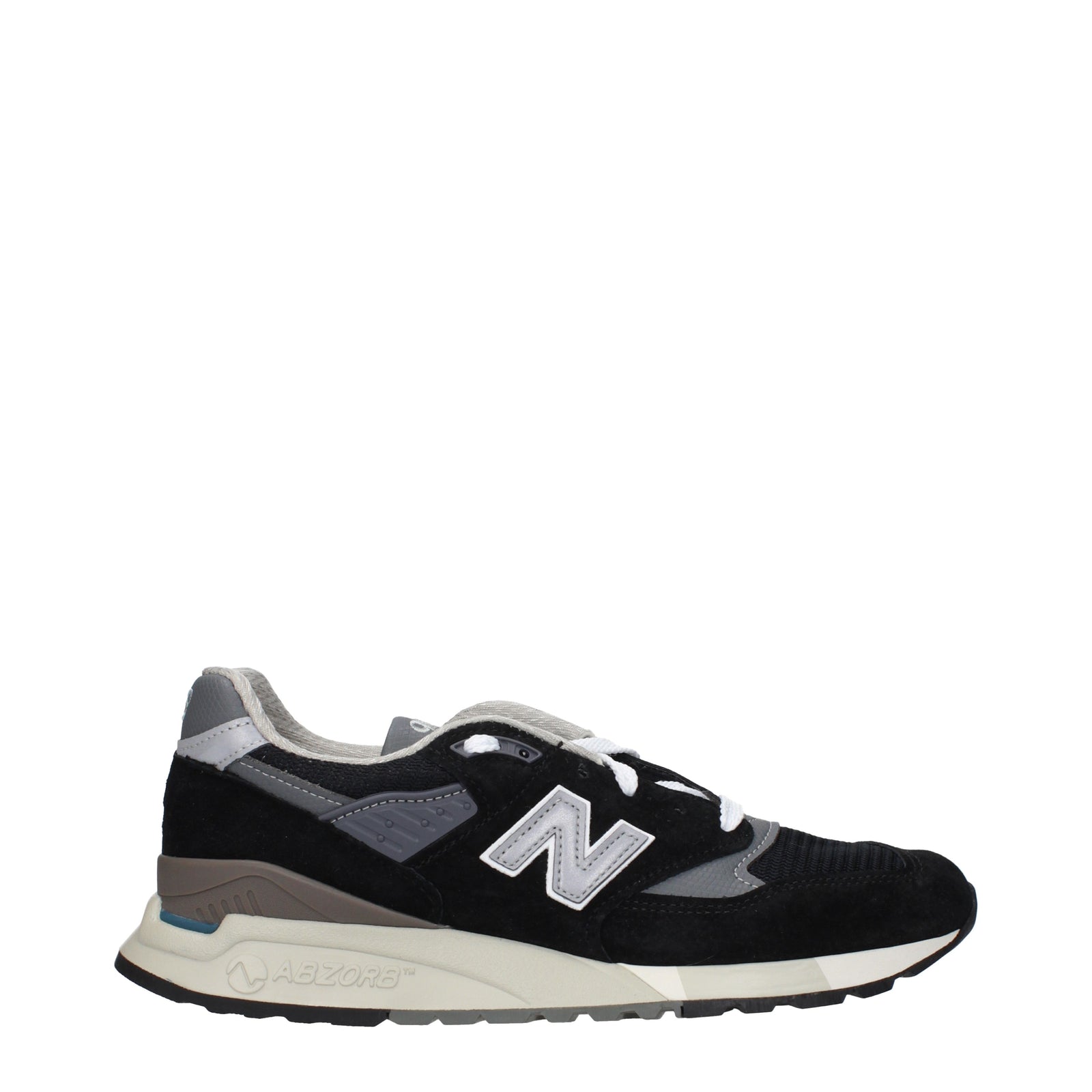Designer Brand ニューバランス 998 メンズs スエード スニーカー ブラック/セメント - Image 1