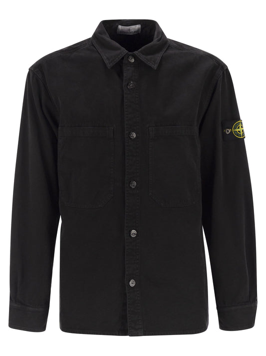 Stone Stone Island 胸ポケット付きの快適なオーバーシャツ - Image 1