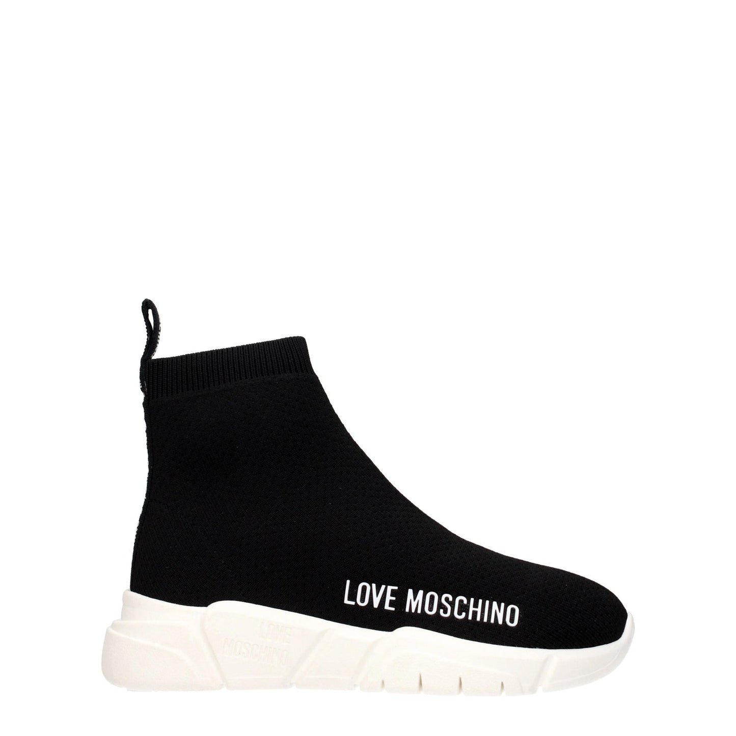 Moschino モスキーノスニーカーの女性ファブリックブラックが大好きです - Image 1