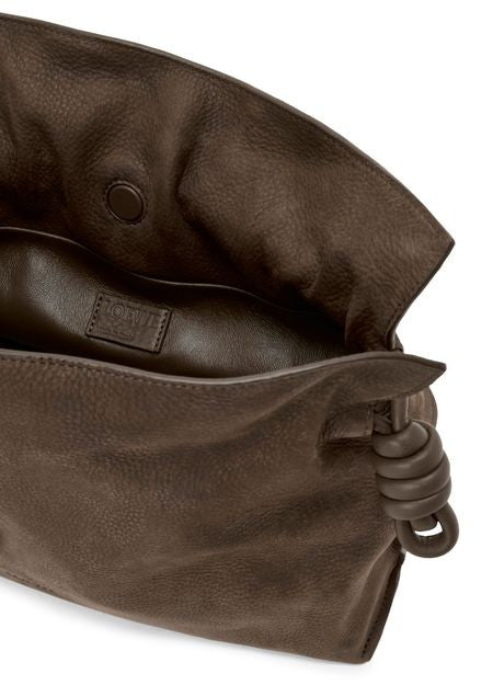 LOEWE Medium Flamenco clutch in grained nubuck - Image 10