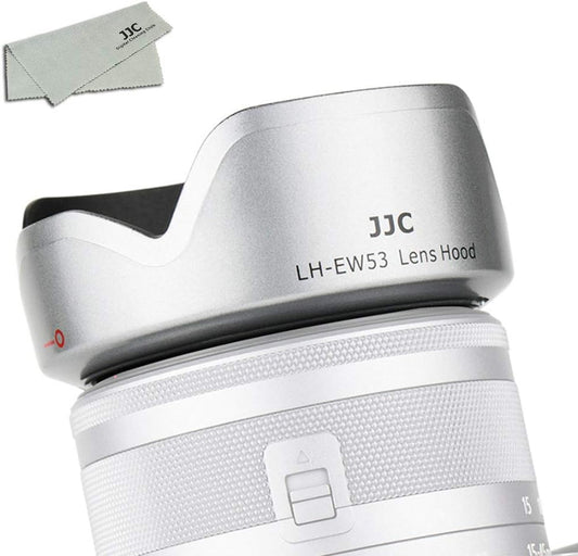 JJC Flower Shape Reversible Lens Hood for Canon EF-M 15-45mm F3.5-6.3 IS STM Lens Compatible EOS Kiss M2 Kiss M M200 M6 Mark II M50 M100 M5 M10 EW-53