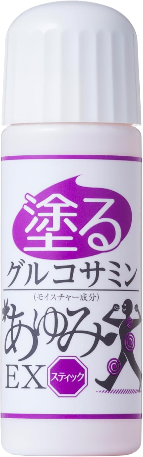Apply Glucosamine Ayumi EX Stick, 1 Piece, Warm Massage Cream, Warm and Comfortable, Knees, Waist, Shoulders, Relaxing Hyaluronic Acid, Chondroitin, MSM Formulated Gel